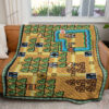 Game Super Mario Bros. 3 World 1 Map Custom Pokemon Blanket