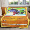 Radiant Hawlucha Card Custom Pokemon Blanket