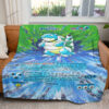 Painted Blastoise Custom Pokemon Blanket