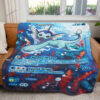 Painted Vaporeon Custom Pokemon Blanket