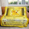 Thicc Pikachu Custom 2-Side Printed Thicken Pokemon Blanket