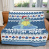 Squirtle Christmas Custom Name Pokemon Blanket