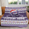 Gengar Christmas Custom Name Pokemon Blanket