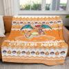 Charizard Christmas Custom Name Pokemon Blanket