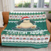 Snorlax Christmas Custom Name Pokemon Blanket