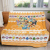 Eevee Evolution Custom Name Christmas Pokemon Blanket