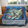 YGO Black Luster Soldier Custom 2-Side Printed Thicken Pokemon Blanket