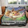 Eevee V Custom 2-Side Printed Thicken Pokemon Blanket