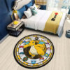 Pokemon Dragonite Round Rug Custom Anime Room Mats