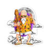 Dragon Ball Master Roshi Shaped Rug Custom Moon Clouds Anime Room Decor