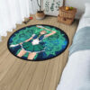 Sailor Neptune Round Rug Custom Sailor Moon Anime Room Mats