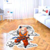 Dragon Ball Krillin Shaped Rug Custom Moon Clouds Anime Room Decor