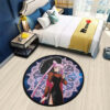 Black Lady Round Rug Custom Sailor Moon Anime Room Mats