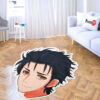 Rintaro Okabe Shaped Rug Custom Anime Room Decor Mat Quality Carpet