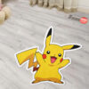 Pokemon Pikachu Shaped Rug Custom Anime Mats Room Decor Quality Carpets