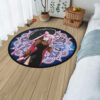 Black Lady Round Rug Custom Sailor Moon Anime Room Mats