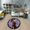 Black Lady Round Rug Custom Sailor Moon Anime Room Mats