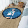 Sailor Mercury Round Rug Custom Sailor Moon Anime Room Mats