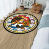 Pokemon Infernape Round Rug Custom Anime Room Mats