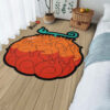 Mera Mera Shaped Rug Custom Devil Fruit Anime Room Decor