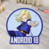 Dragon Ball Android 18 Shaped Rug Custom Anime Room Mats