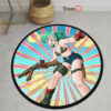 Dragon Ball Bulma Skill Round Rug Custom Anime Room Mats