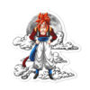 Dragon Ball Gogeta Shaped Rug Custom Moon Clouds Anime Room Decor