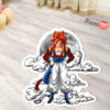 Dragon Ball Gogeta Shaped Rug Custom Moon Clouds Anime Room Decor