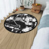 Giyuu Tomioka Manga Round Rug Custom Anime Room Mats