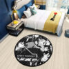 Giyuu Tomioka Manga Round Rug Custom Anime Room Mats