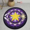 Violet Magic Circles Round Rug Custom Cardcaptor Sakura Anime Room Mats