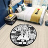 Mitsuri Kanroji Manga Round Rug Custom Anime Room Mats