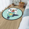 Pokemon Oshawott Round Rug Custom Anime Rug Floor Mats