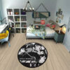 Giyuu Tomioka Manga Round Rug Custom Anime Room Mats