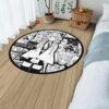 Mitsuri Kanroji Manga Round Rug Custom Anime Room Mats