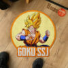 Dragon Ball Goku SSJ Shaped Rug Custom Anime Room Mats