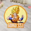 Dragon Ball Goku SSJ Shaped Rug Custom Anime Room Mats