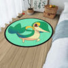 Pokemon Snivy Round Rug Custom Anime Rug Floor Mats