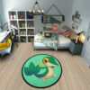 Pokemon Snivy Round Rug Custom Anime Rug Floor Mats