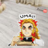 Rengoku Umai Umai Shaped Rug Custom Anime Room Decor Mat Quality Carpet