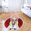 Mitsuri Kanroji Shaped Rug Custom Anime Room Decor Mat Quality Carpet