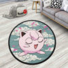 Pokemon Jigglypuff Round Rug Custom Anime Room Mats