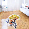 Dragon Ball Gogeta Shaped Rug Custom Anime Mats Room Decor Quality Carpets