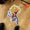 Dragon Ball Gogeta Shaped Rug Custom Anime Mats Room Decor Quality Carpets