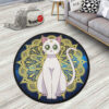 Artemis Round Rug Custom Sailor Moon Anime Room Mats