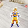 Dragon Ball Goku Super Saiyan Shaped Rug Custom Anime Mats Room Decor Quality Carpets