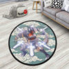 Pokemon Garchomp Round Rug Custom Cloudy Sky Anime Room Mats