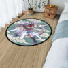 Pokemon Garchomp Round Rug Custom Cloudy Sky Anime Room Mats