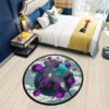 Pokemon Umbreon Round Rug Custom Cloudy Sky Anime Room Mats