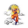 Dragon Ball Goku SSJ Shaped Rug Custom Moon Clouds Anime Room Decor